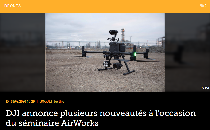 DJI annonce plusieurs nouveautés à l’occasion du séminaire AirWorks